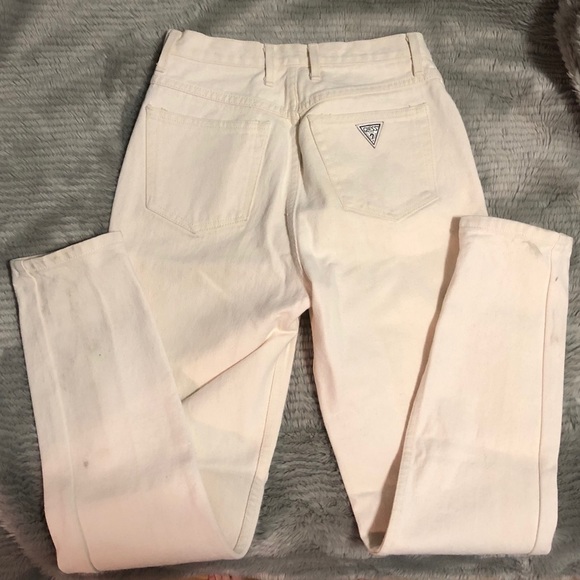 Vintage ivory Guess jeans - Picture 5 of 7